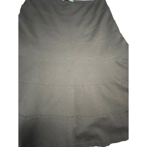 Lauren Ralph Lauren Black A-Line Viscose Skirt Women's Size 10 Capsule Office - Picture 8 of 9